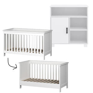 meegroei babykamer Mila Wit (2-delig) 