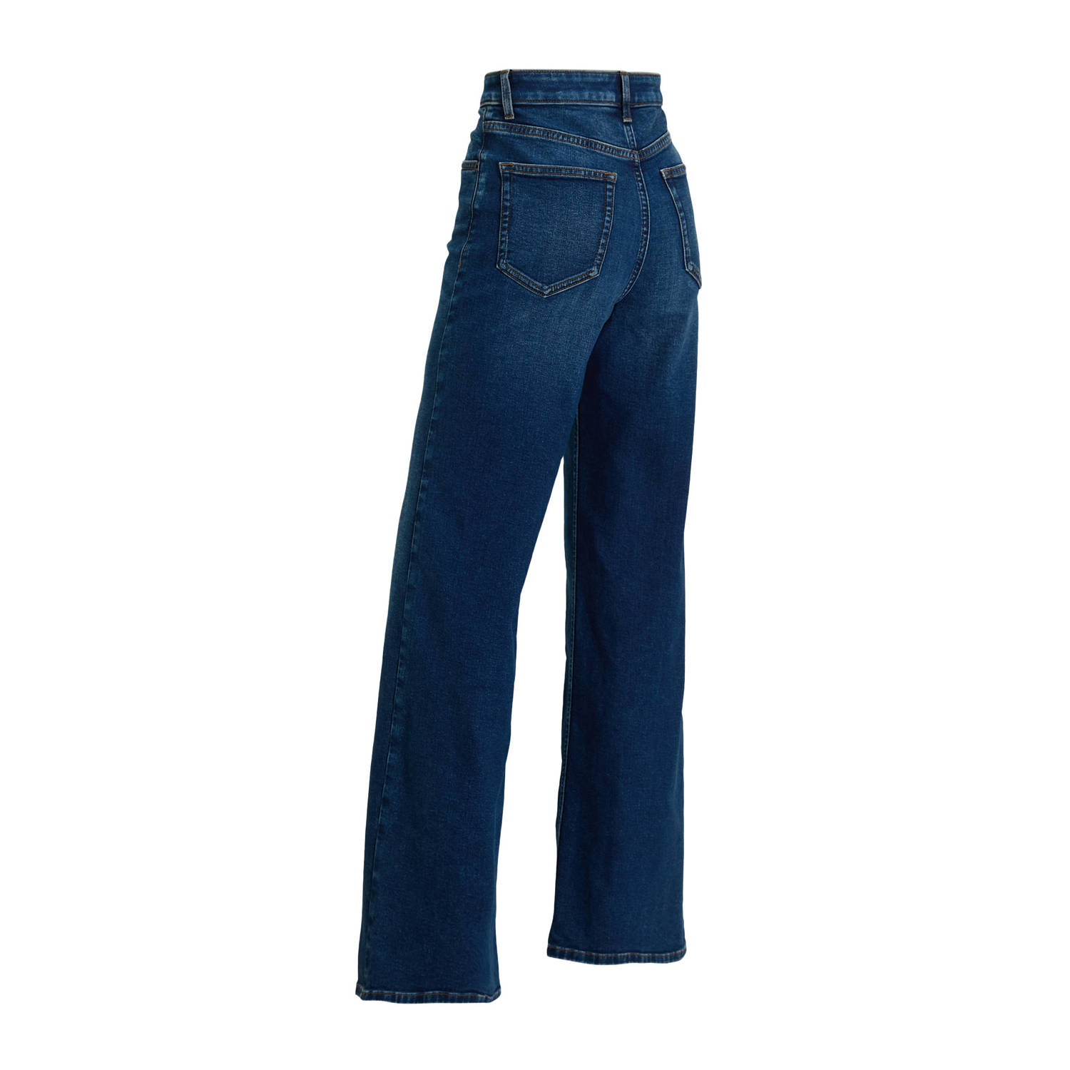 anytime wide leg jeans donkerblauw