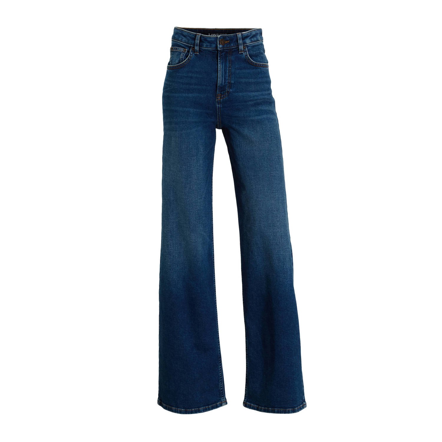 Anytime wide leg jeans donkerblauw