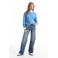 Anytime high waist wide leg jeans mid blue