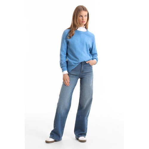 anytime wide leg jeans blauw afbeelding