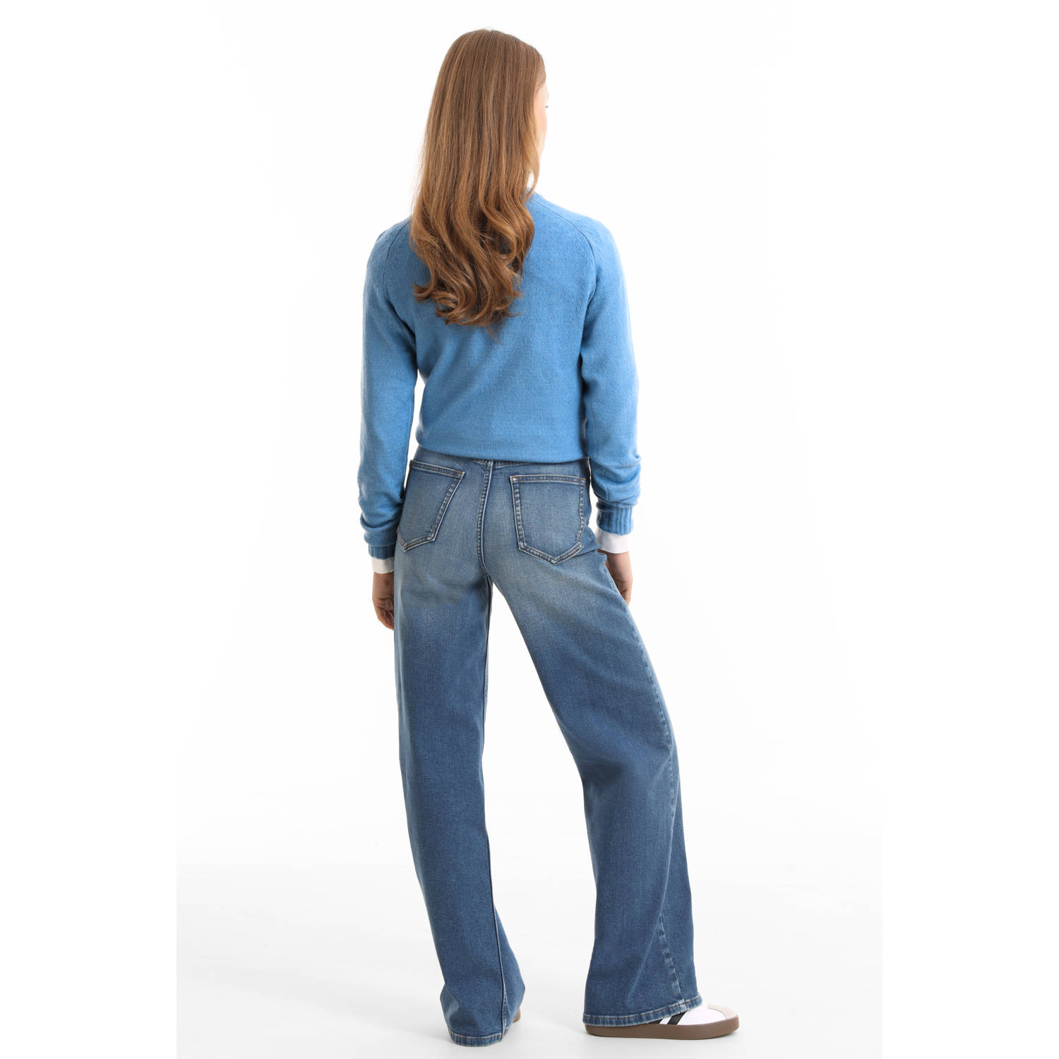 anytime wide leg jeans blauw