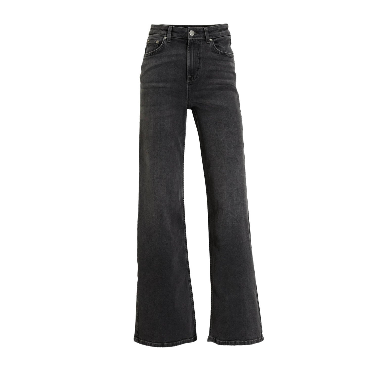 Anytime wide leg jeans grijs