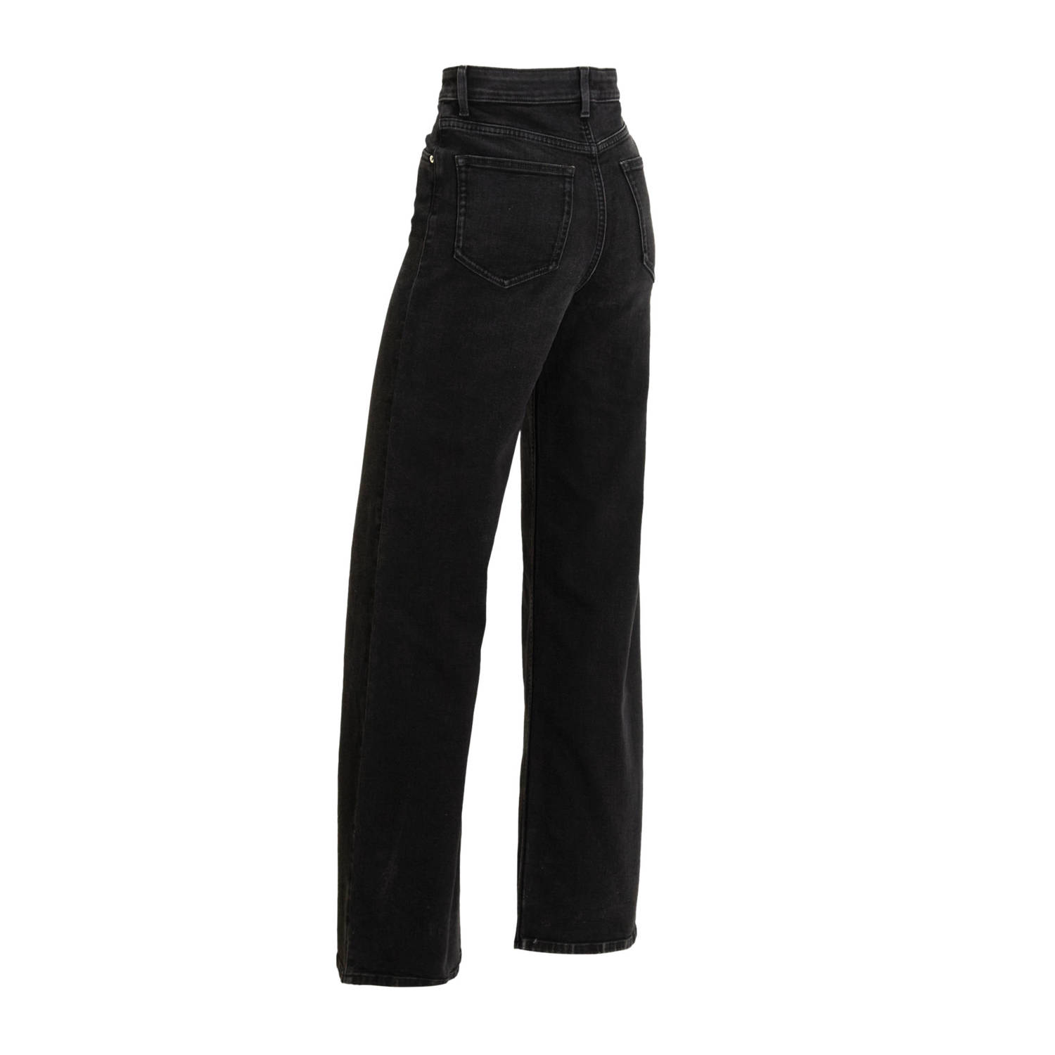 anytime wide leg jeans zwart