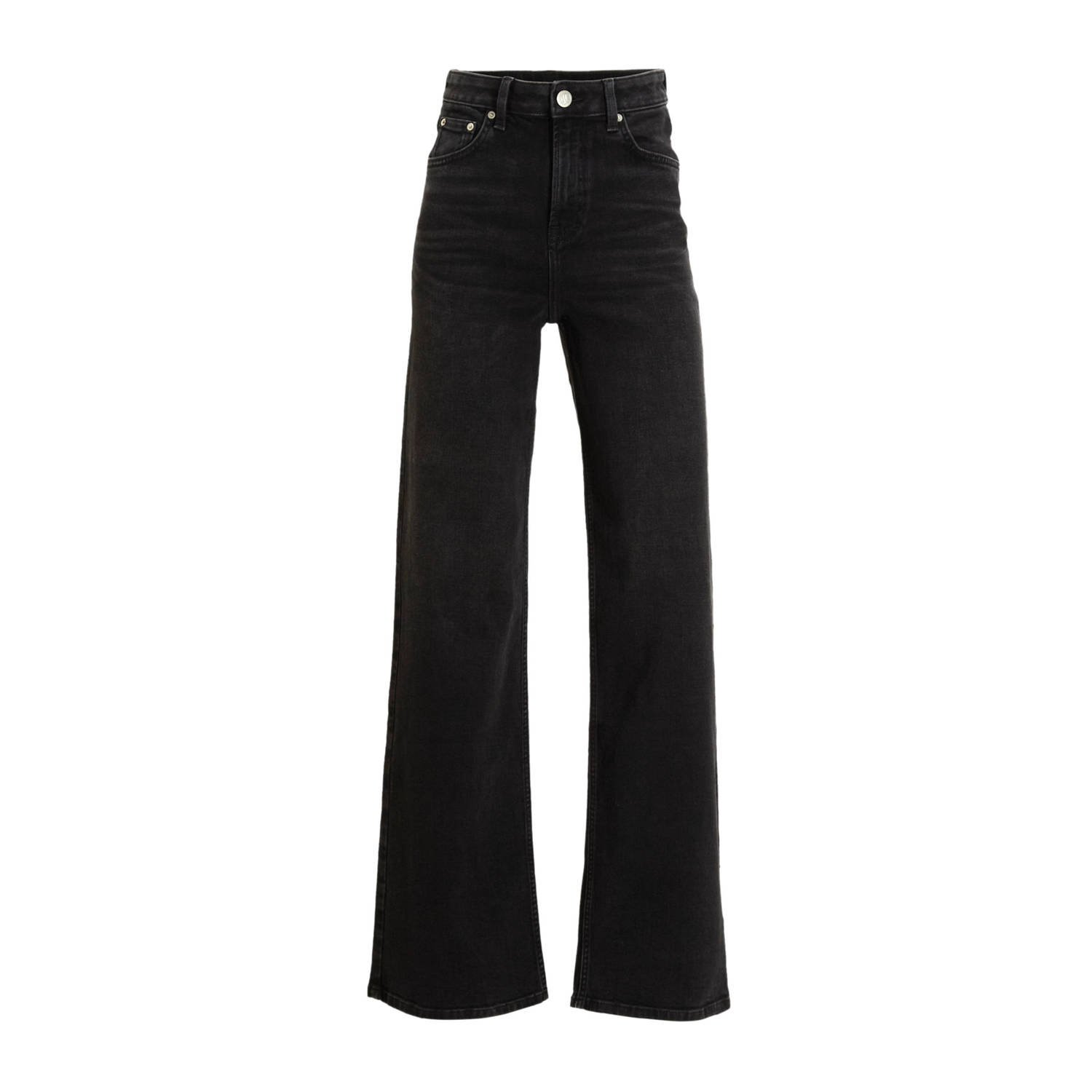 Anytime wide leg jeans zwart