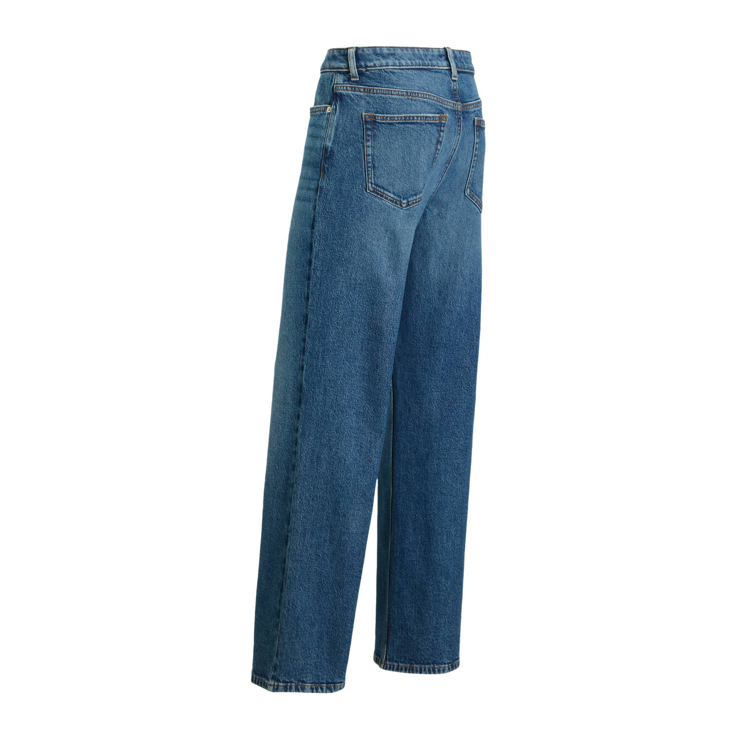 anytime loose fit jeans donkerblauw