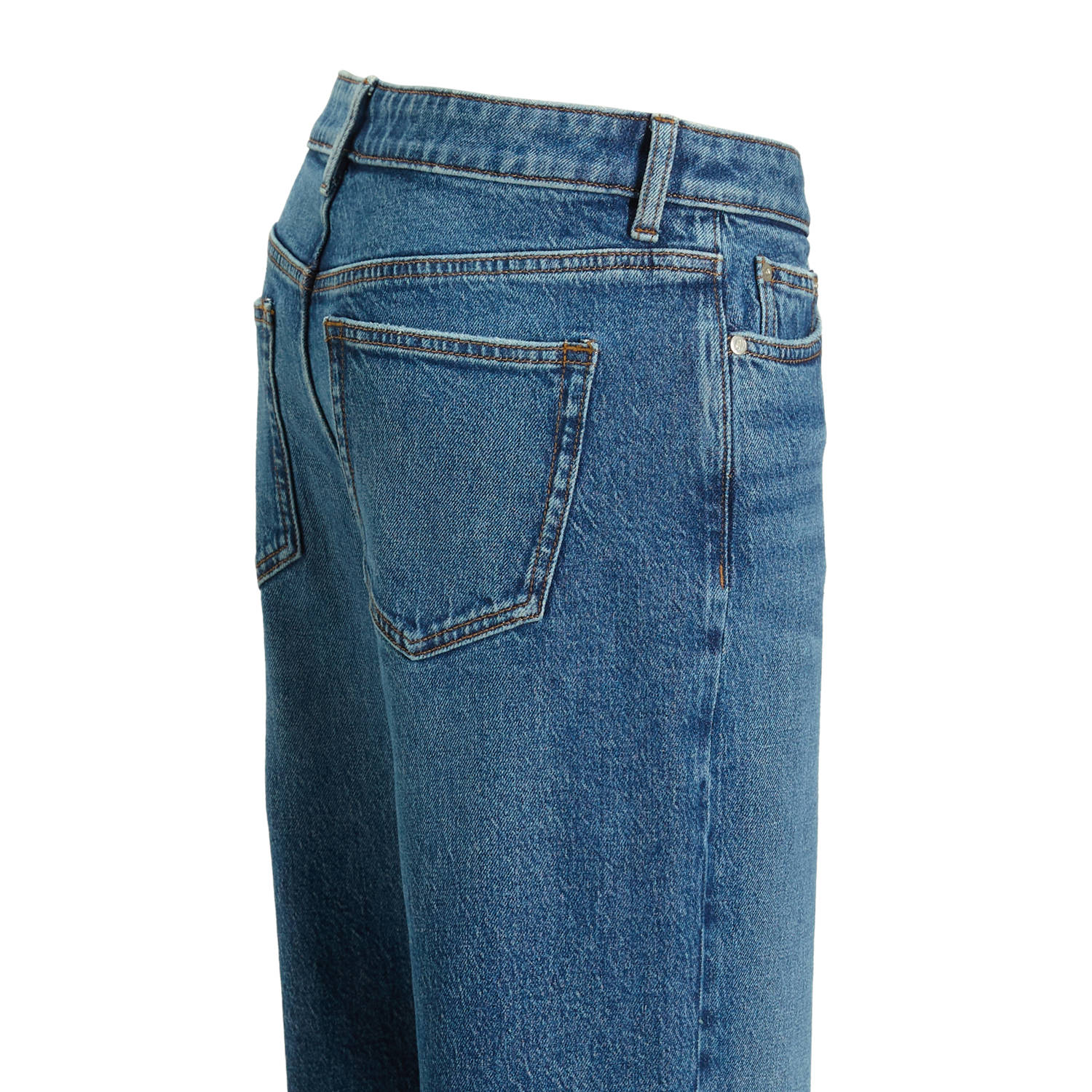 anytime loose fit jeans donkerblauw