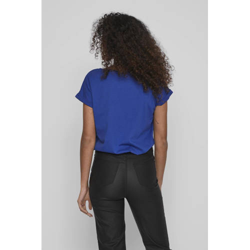 VILA T-shirt VIDREAMERS kobaltblauw afbeelding