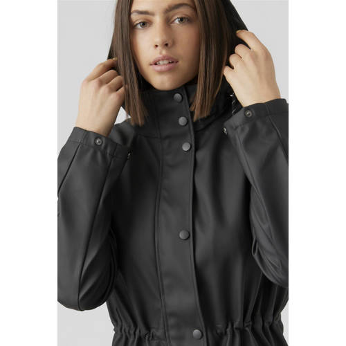 VERO MODA VERO MODA coated tall jas VMMALOU zwart afbeelding