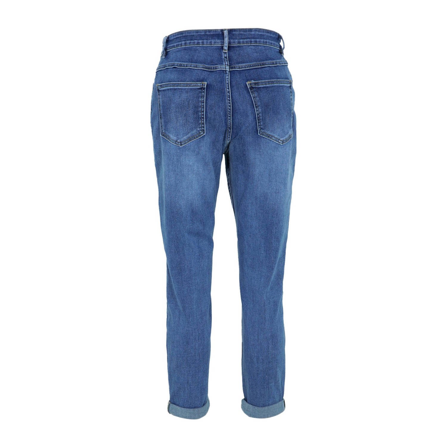 Cassis skinny jeans met hartjes medium blue denim