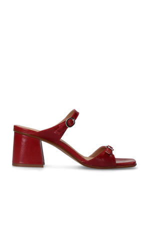 leren muiltjes rood
