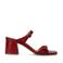 Sacha leren muiltjes rood