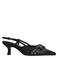 Sacha leren slingback pumps zwart