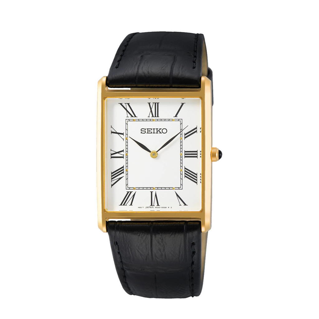 Seiko horloge SWR052P1 zwart/goudkleurig