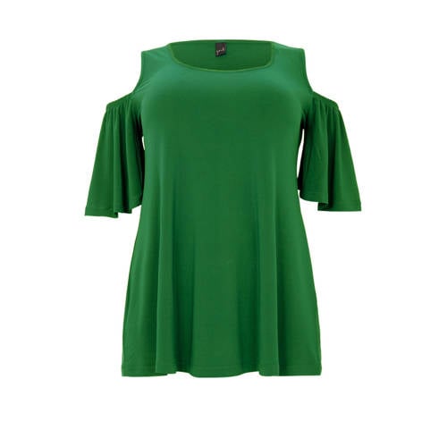YOEK a-lijn tuniek Plus Size groen