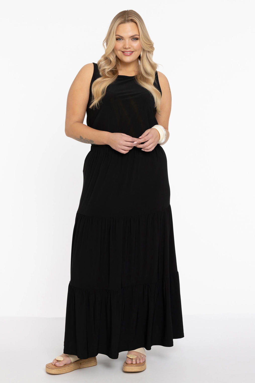 YOEK maxi rok DOLCE zwart