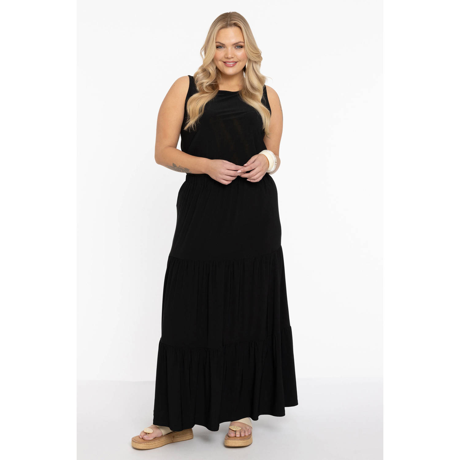 YOEK maxi rok DOLCE zwart