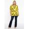YOEK top DOLCE met all over print geel