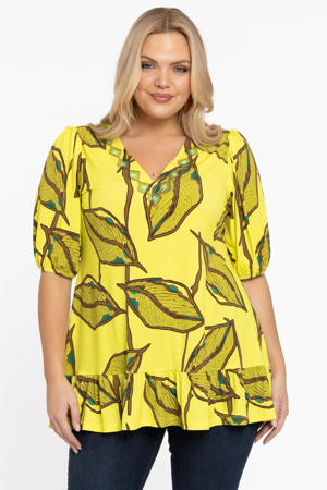 top DOLCE met all over print geel