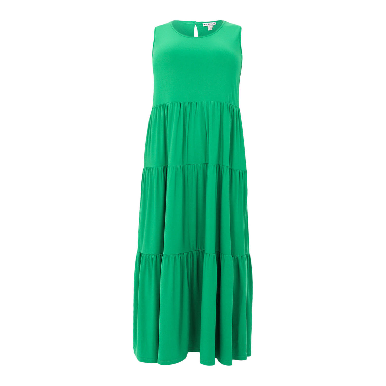 Yoek maxi A-lijn jurk groen
