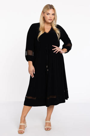 Plus Size jurk - zwart