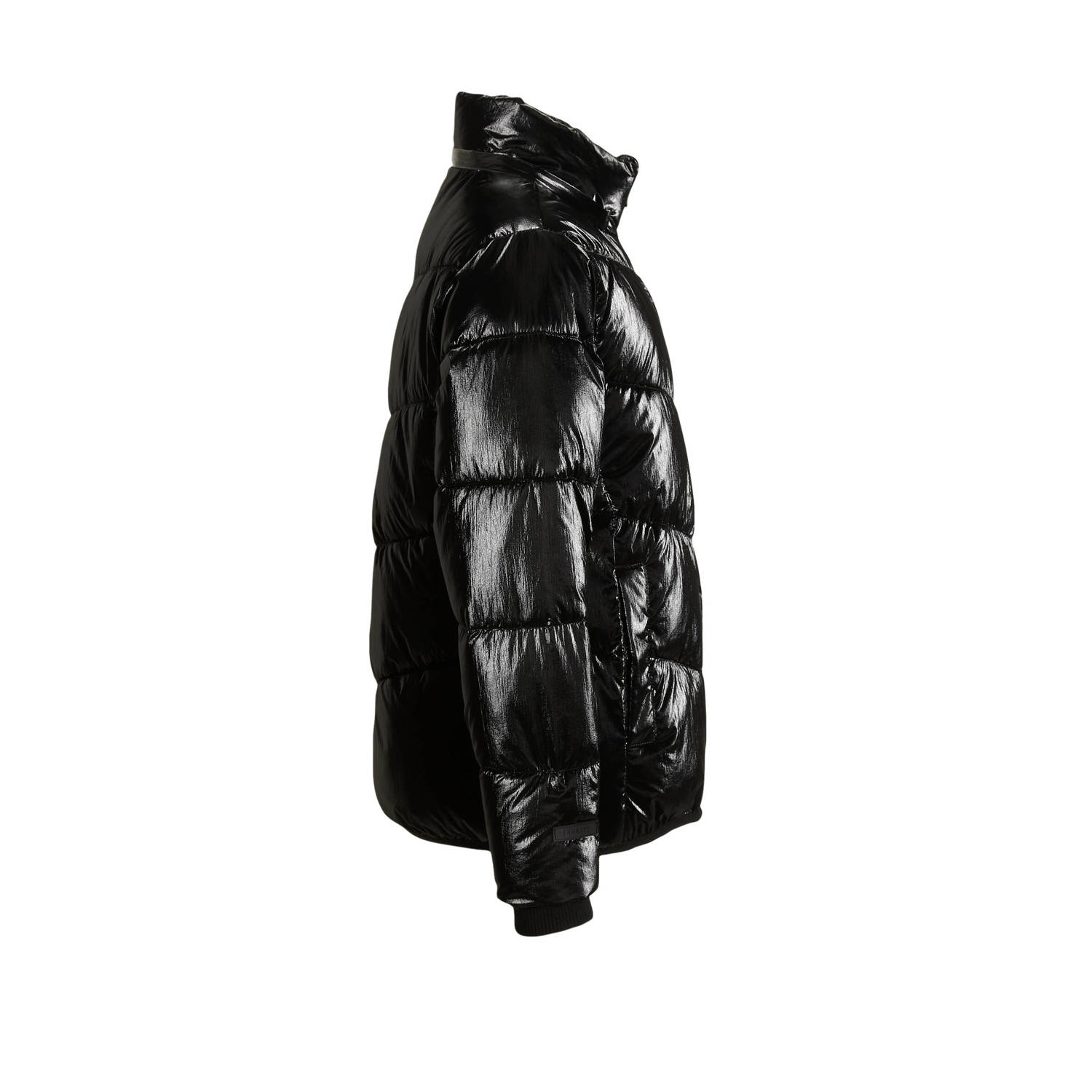 Coolcat Puffer Winterjas Juna Metallic Zwart