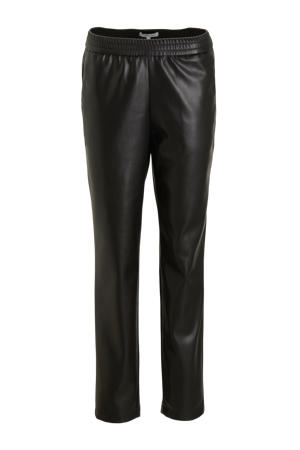 imitatieleren jogger zwart