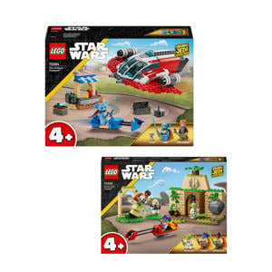 Wehkamp LEGO Star Wars Tenoo Jedi tempel 75358 + The Crimson Firehawk 75384 aanbieding