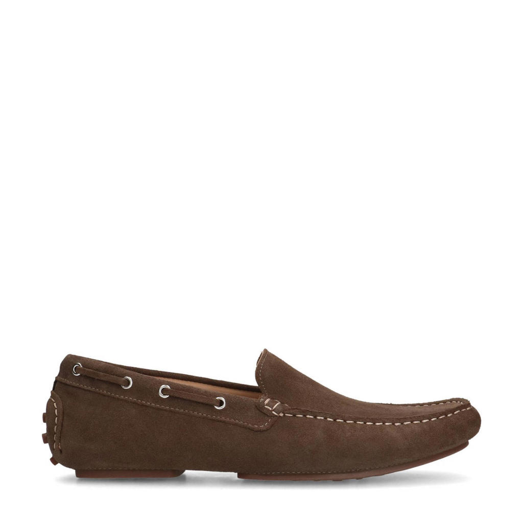 Taupe heren Manfield suède instappers