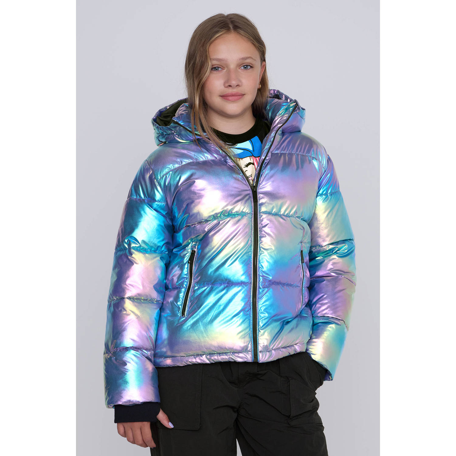Coolcat Puffer Winterjas Jessica Metallic Oil