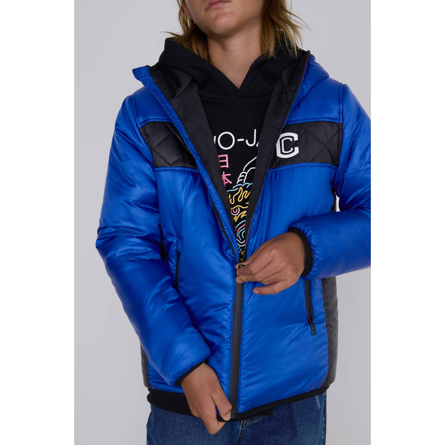 Coolcat Windjack Jayden met Contrast Blauw
