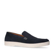 thumbnail: Manfield   suède loafers donkerblauw