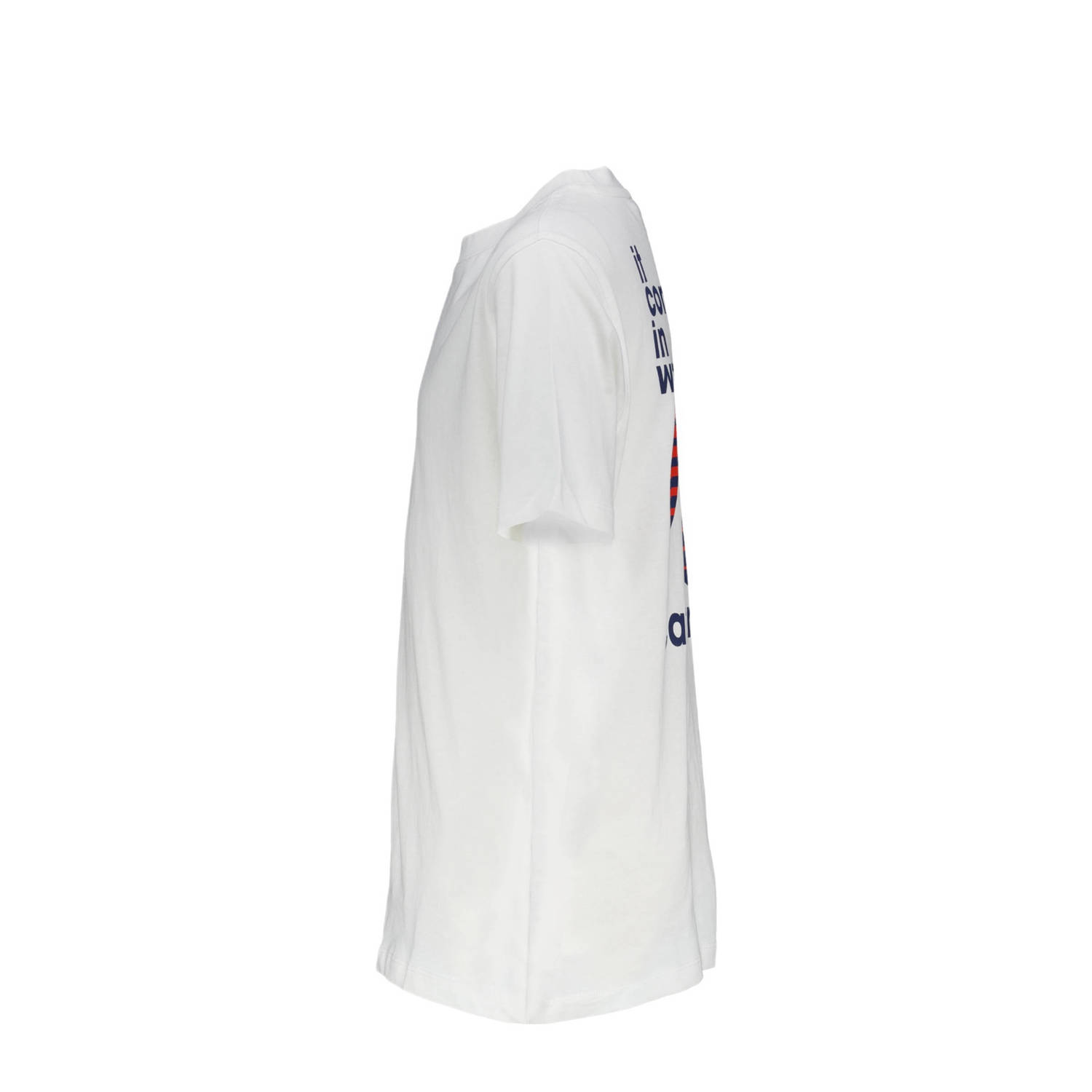America Today T-shirt met printopdruk wit blauw