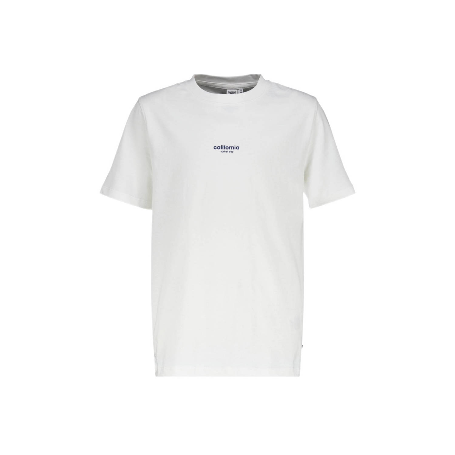 America Today T-shirt met printopdruk wit blauw