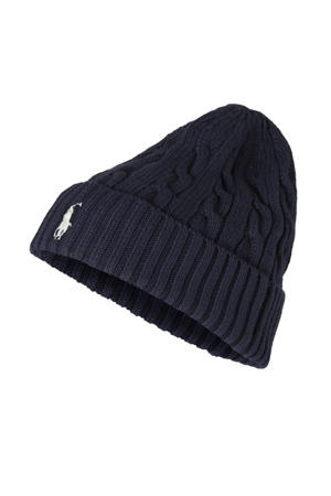 muts met logo donkerblauw