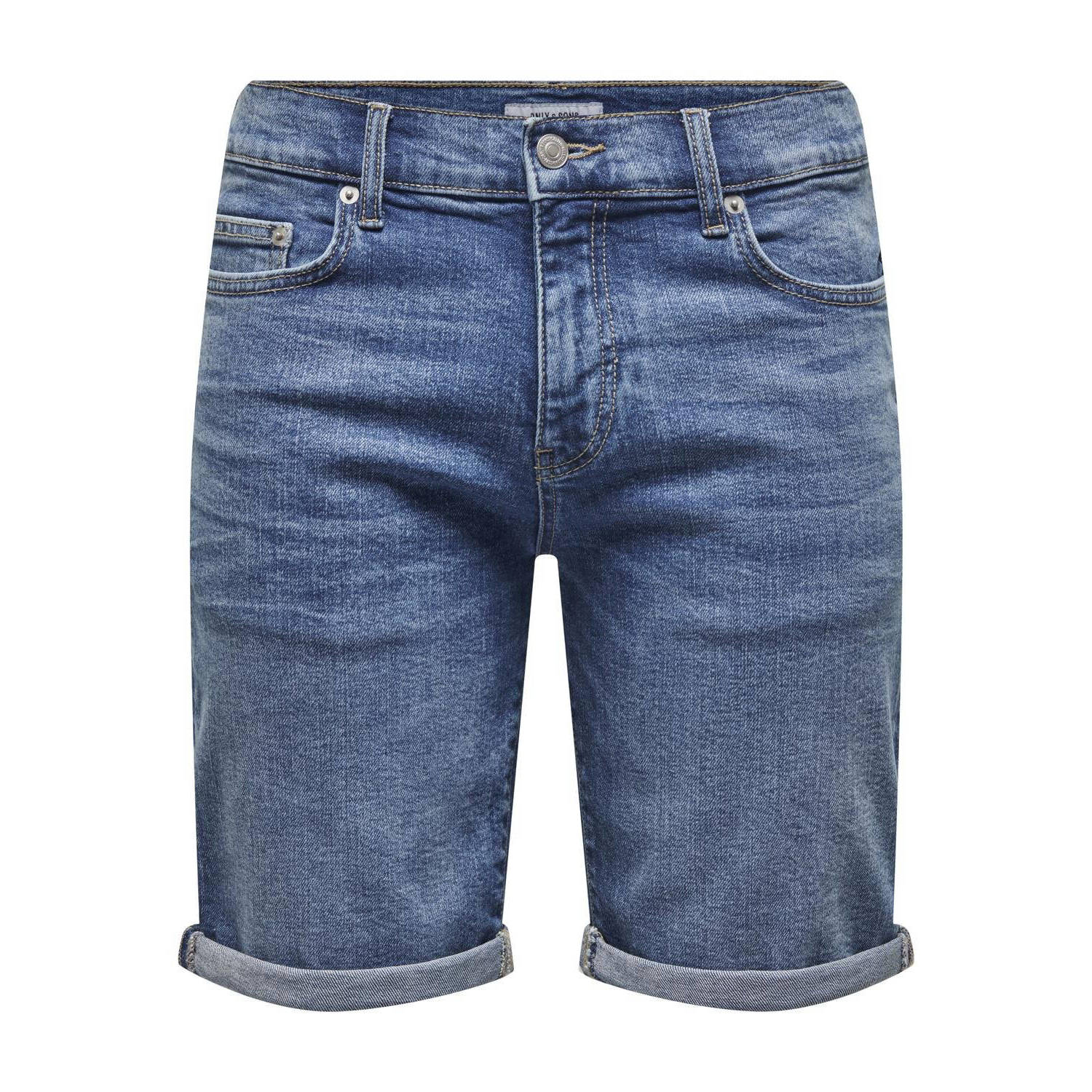 ONLY & SONS regular fit short ONSPLY light blue denim