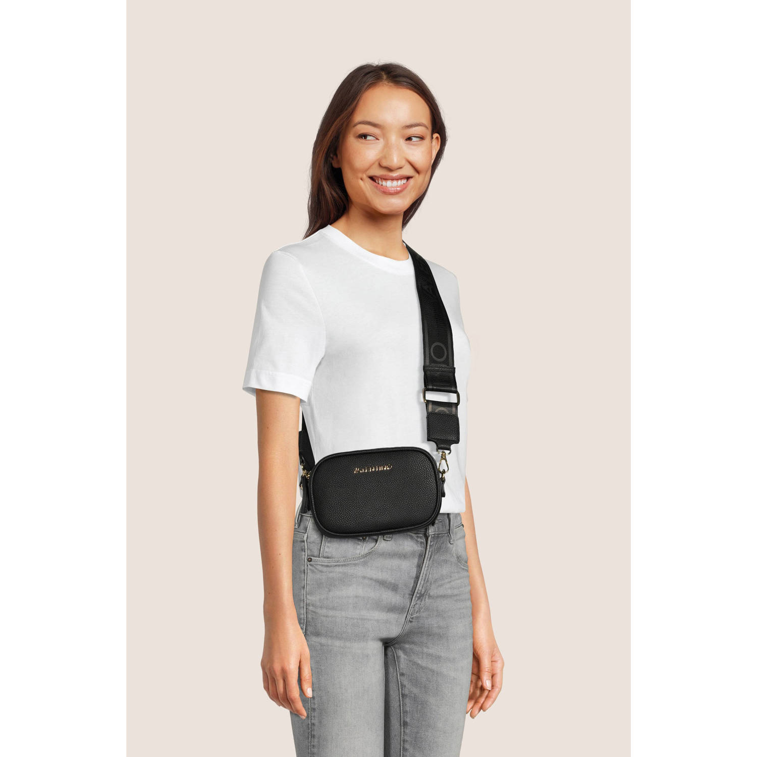 Valentino by Mario Valentino Miramar Schoudertas Zwart Black Dames