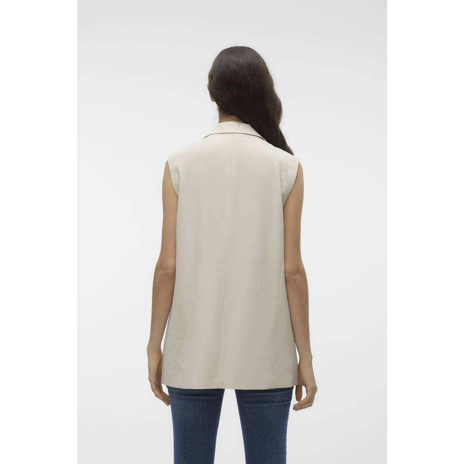 VERO MODA gilet VMCARMEN zand