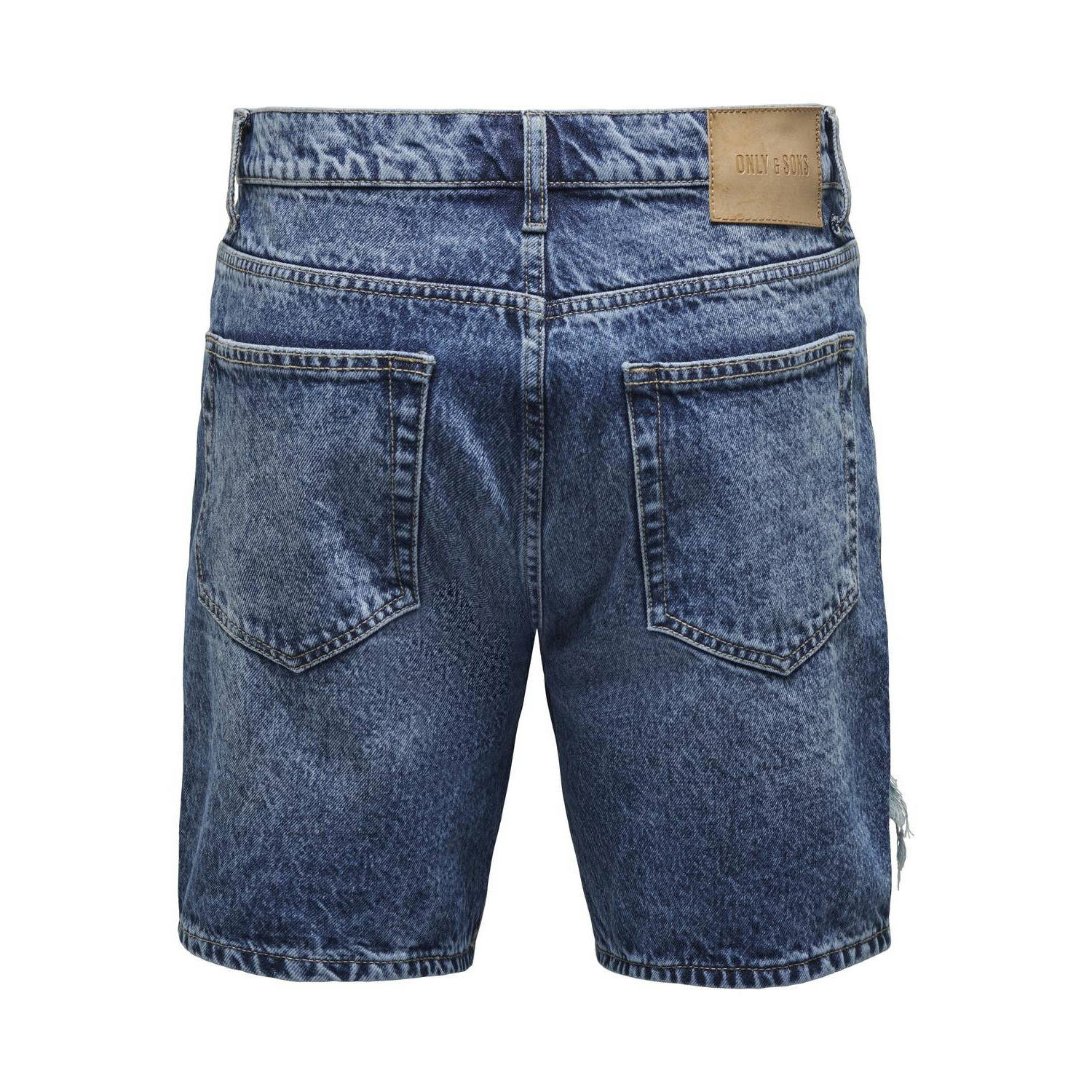 ONLY & SONS straight fit short ONSEDGE blauw