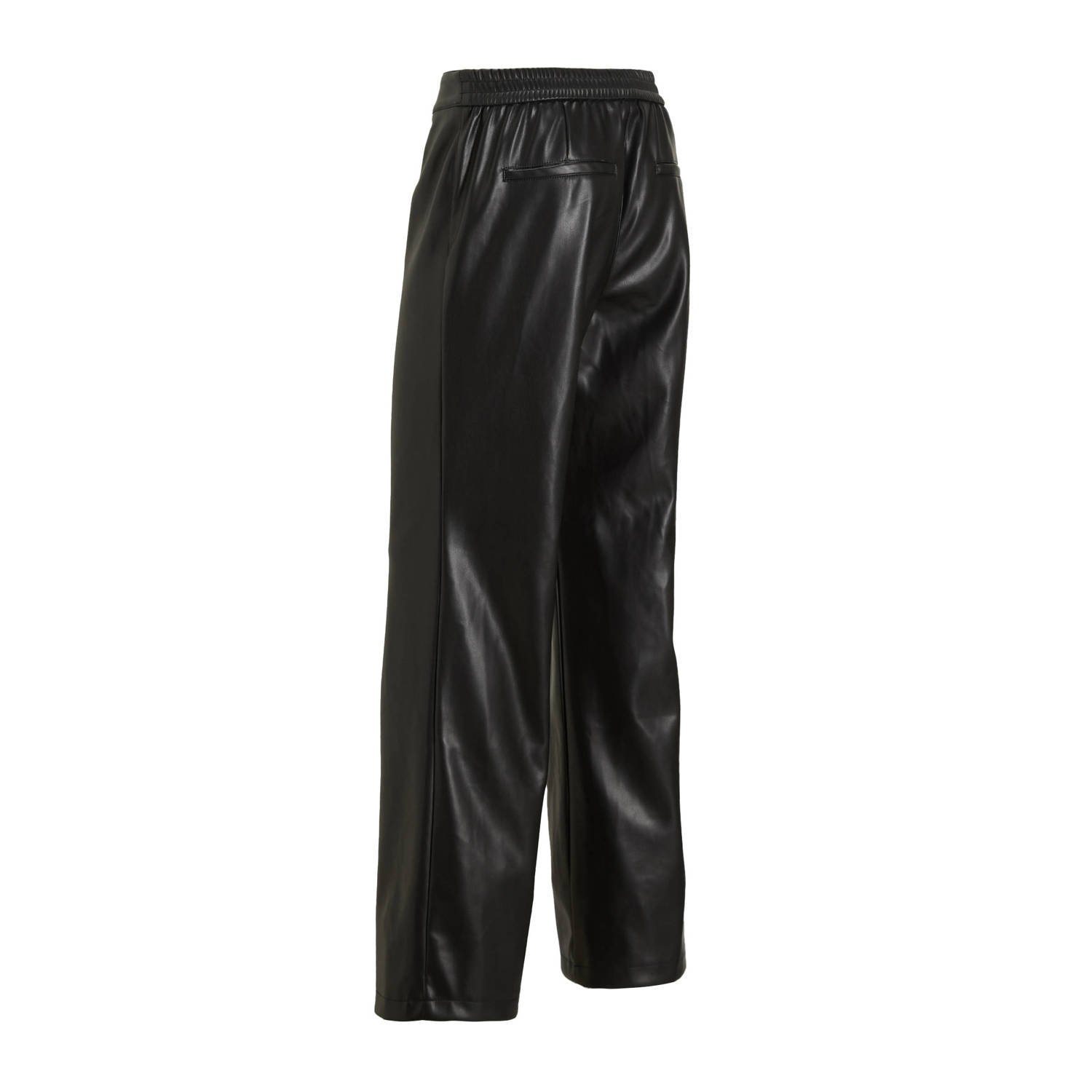 Miljuschka by Wehkamp PU broek zwart