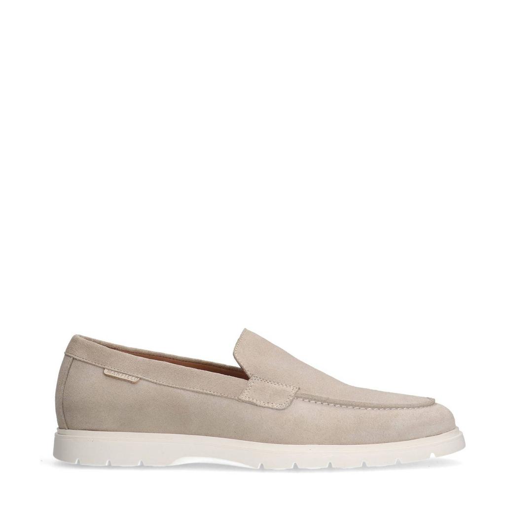 Beige heren Manfield suède loafers