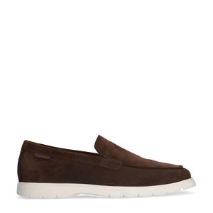 suède loafers bruin