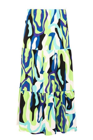 rok met print Plus Size - groen