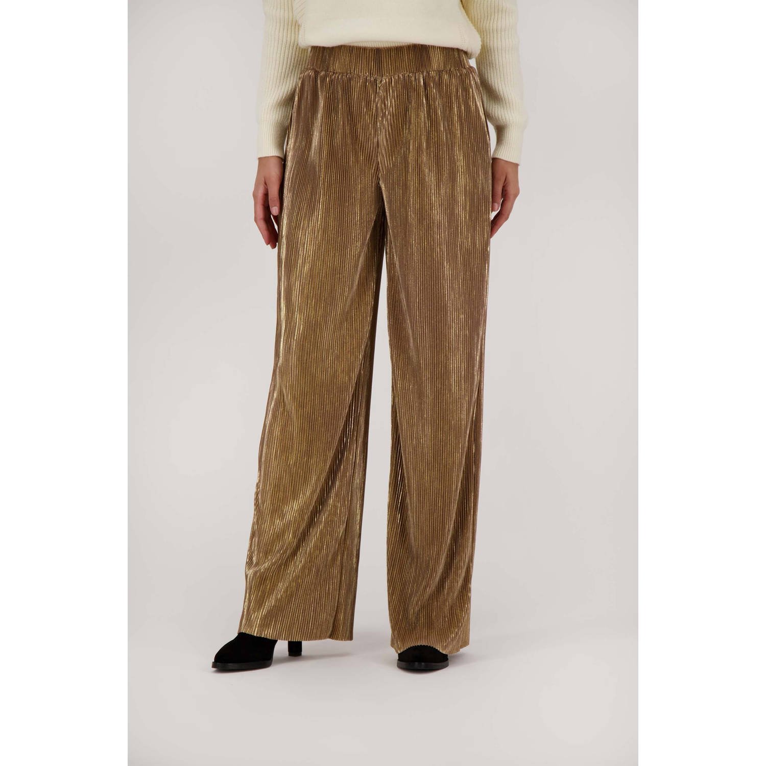 Zusss straight fit broek goud
