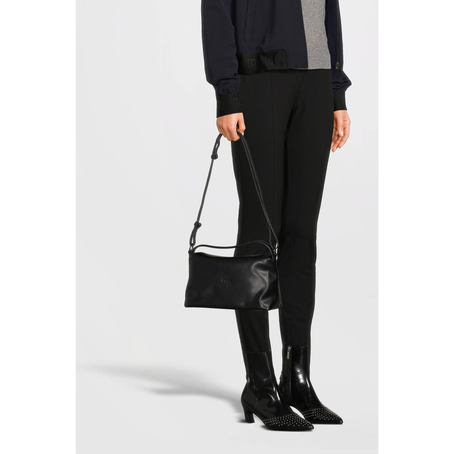 HVISK crossbody tas Note Soft zwart