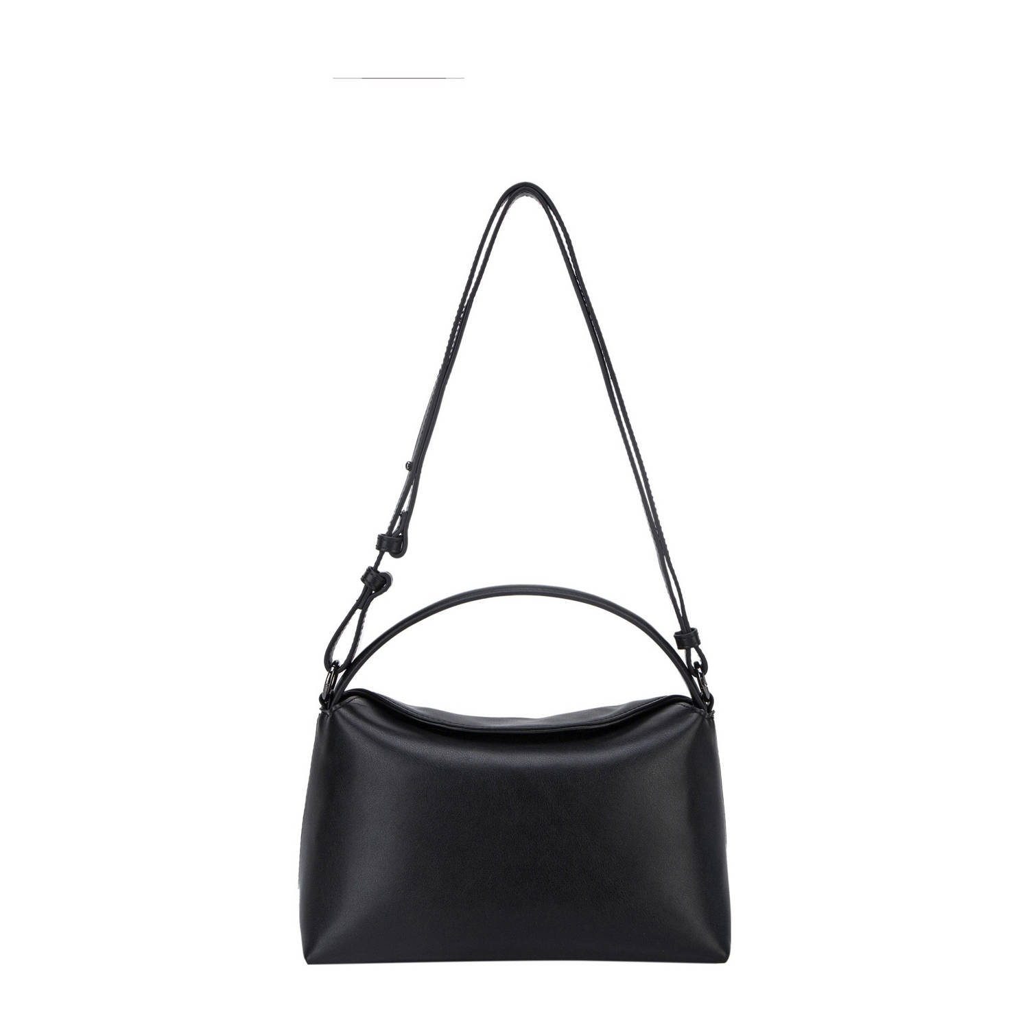 Hvisk Zwarte Zachte Structuur Handtas Black Dames