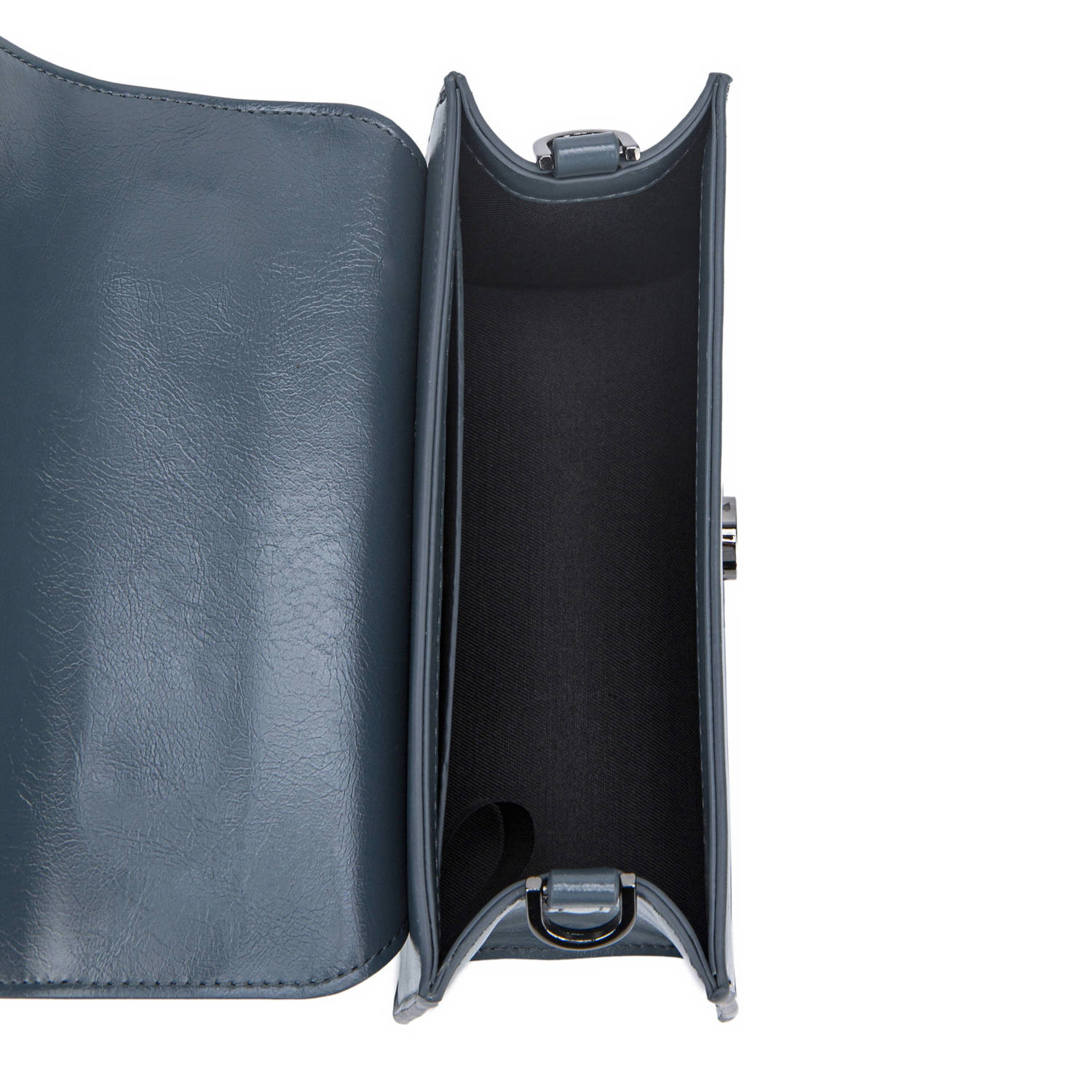 HVISK crossbody tas Crane Glossy donkergroen