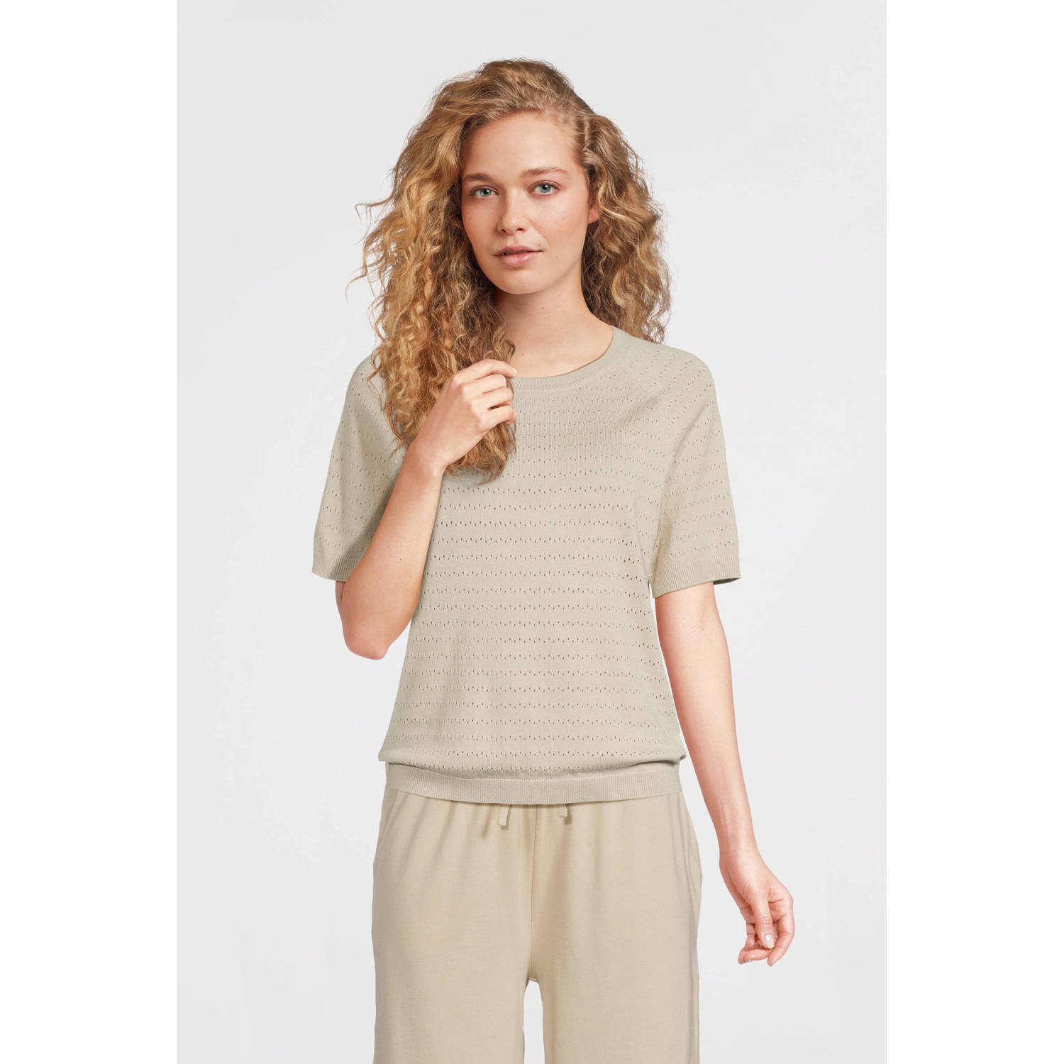 B.Young T-shirt zand