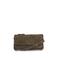 Manfield suede clutch olijfgroen