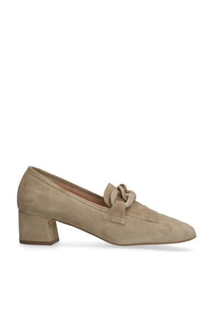suède pumps beige
